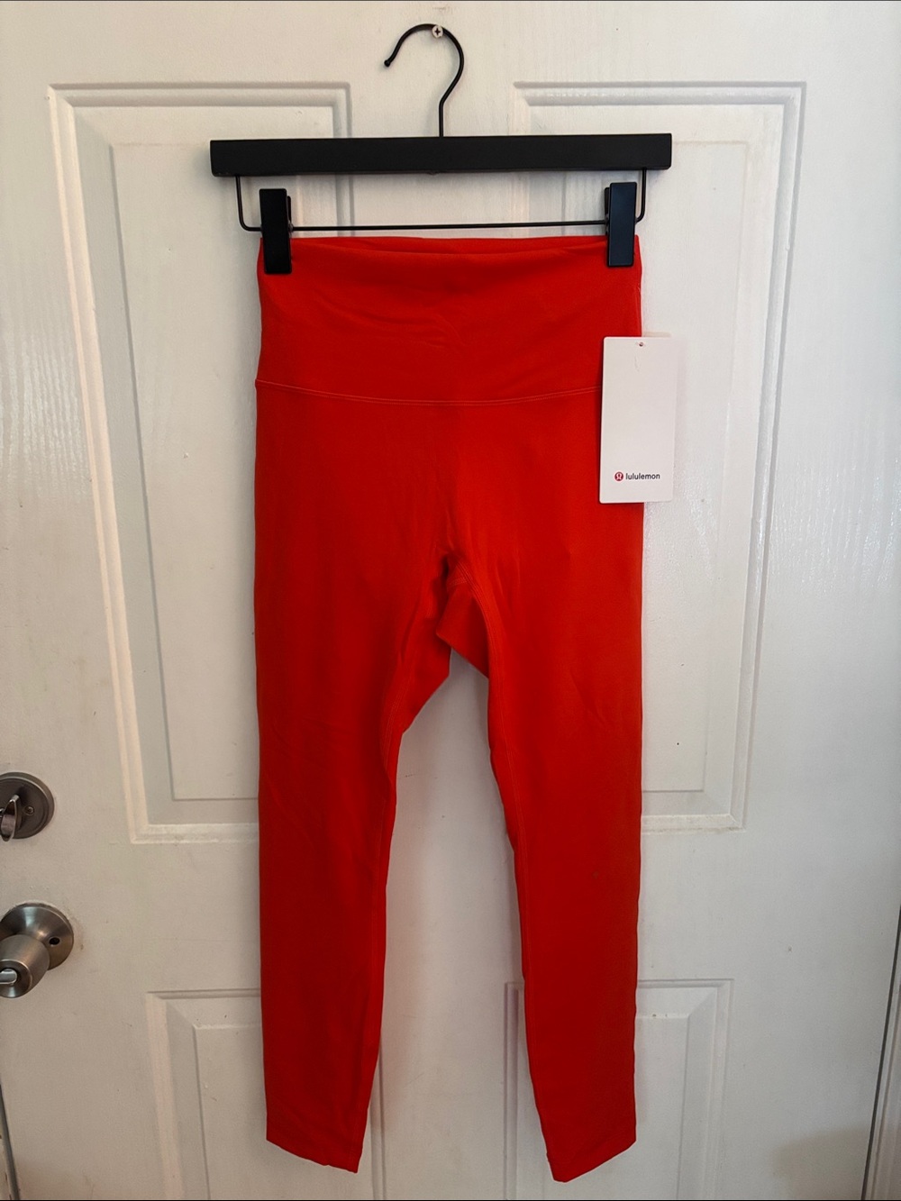 Lululemon Wunder Train No Line HR 25”, Cherry Ember, Size 6